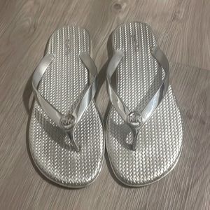 Silver Michael Kors sandals